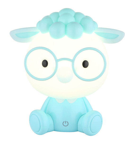 Globo Sheepy LED Tischleuchte 1W Warmweiß Blau Matt 22cm 21760B