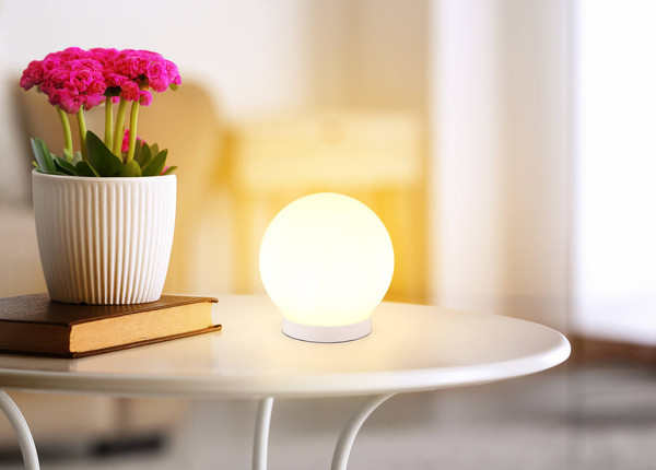 Globo Norta E27 Tischleuchte 40W Weiß Matt, Metall Ø25cm 2282