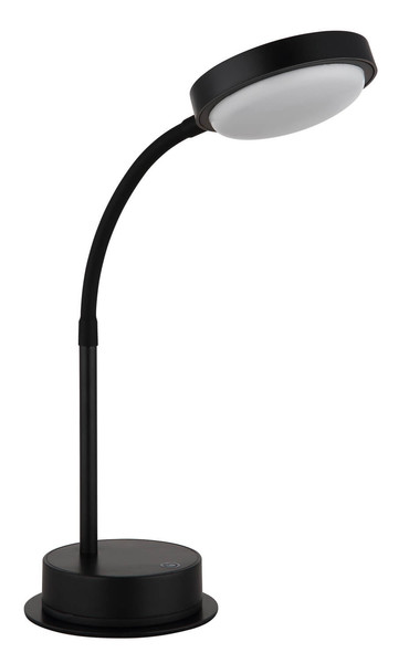 Globo Pegasi LED Tischleuchte 0,90W Warmweiß Schwarz Matt, Metall Ø11cm 24103TA