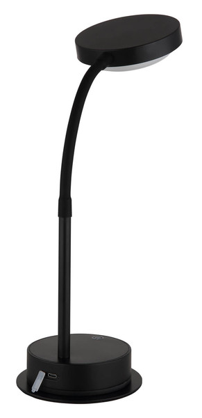 Globo Pegasi LED Tischleuchte 0,90W Warmweiß Schwarz Matt, Metall Ø11cm 24103TA