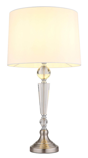 Globo Arro E27 Tischleuchte 40W Nickel Matt, Metall Ø35cm 24146W