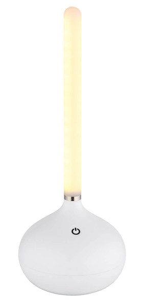 Globo Turner LED Tischleuchte 0,85W CCT IP44 Weiß Matt 24,3cm 28067W