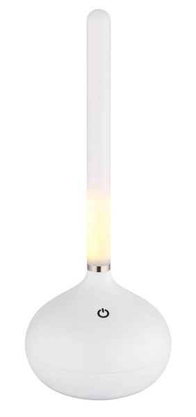 Globo Turner LED Tischleuchte 0,85W CCT IP44 Weiß Matt 24,3cm 28067W