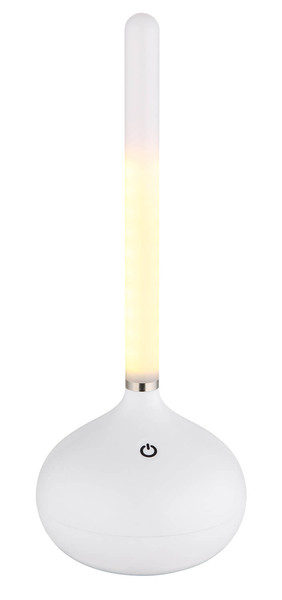 Globo Turner LED Tischleuchte 0,85W CCT IP44 Weiß Matt 24,3cm 28067W