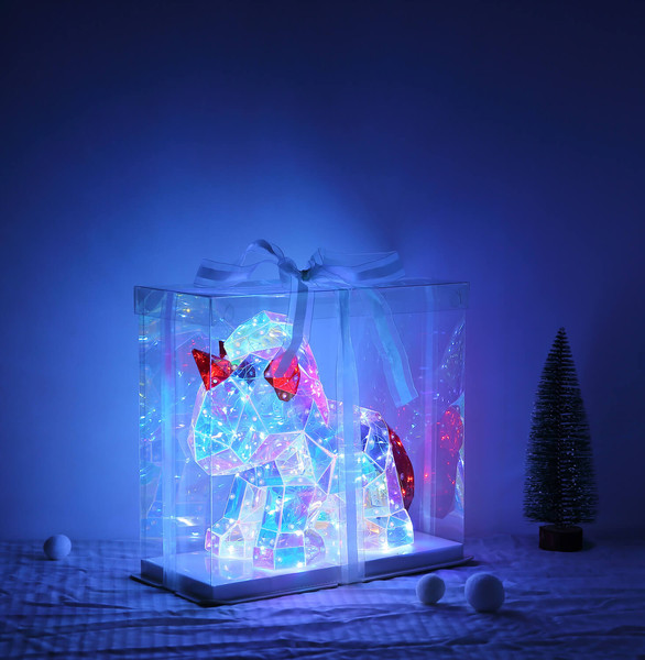 Globo Brondar LED Tischleuchte 3W Klar Kristall Effekt 26cm 28088