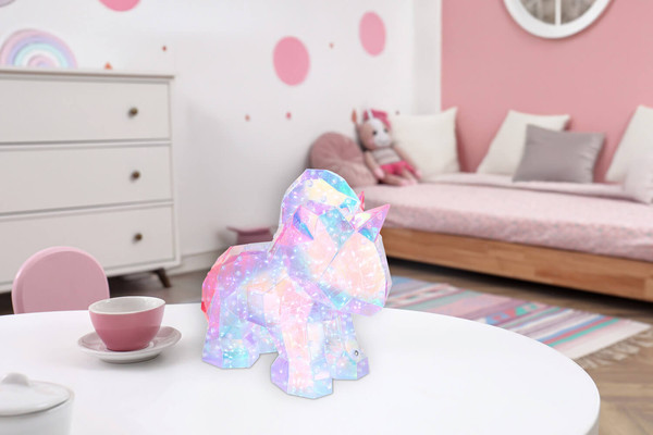 Globo Brondar LED Tischleuchte 4W Klar Kristall Effekt 26cm 28088N