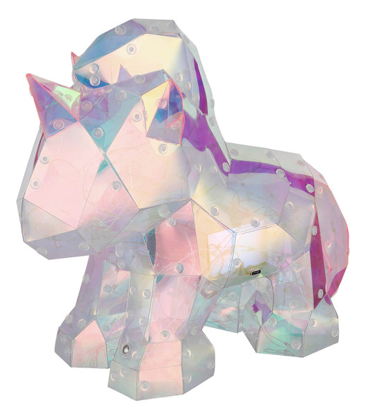 Globo Brondar LED Tischleuchte 4W Klar Kristall Effekt 26cm 28088N