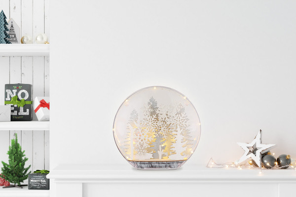 Globo Winteria LED Dekorartikel 12-fach 0,03W Klar 24,5cm 28102