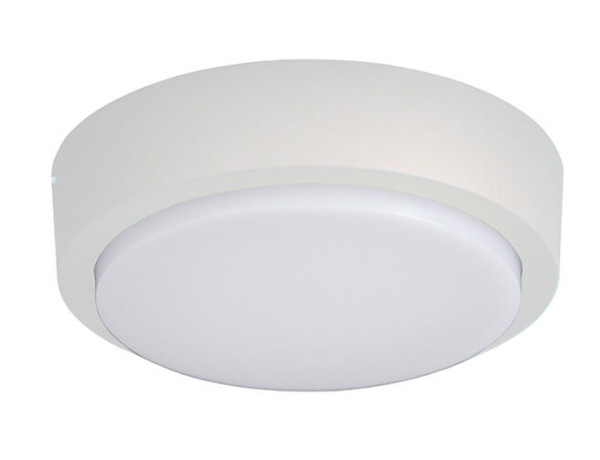 Globo Hesel LED Außenleuchte 10W Warmweiß IP54 Weiß Matt, Aluminium Ø20cm 28420107