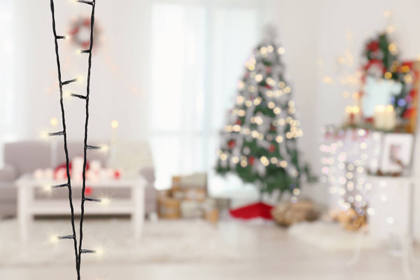 Globo Lichterkette Metall Schwarz, 300Xled LED Lichterkette 300-fach 0,06W IP44 Schwarz, Metall 200cm 29891