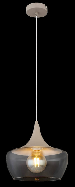 Globo Pendelleuchte Arola E27 Sandfarben matt Metall Glas Ø30cm