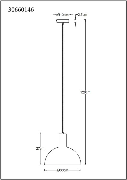 Globo Pendelleuchte Romy E27 Schwarz matt rauchfarben Metall Glas Ø30cm