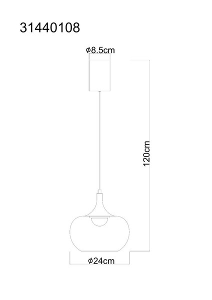 Globo LED Pendelleuchte Lui 12W warmweiss Schwarz matt rauchfarben Metall Glas Ø24cm