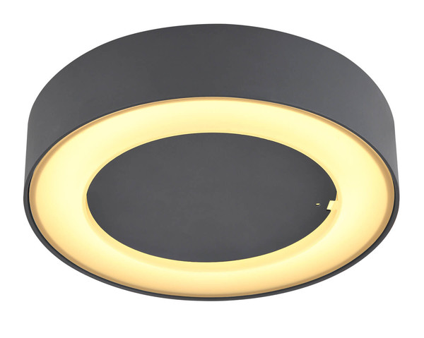 Globo Sura LED Außenleuchte 12W Warmweiß IP54 Anthrazit, Aluminium Druckguss Ø20cm 32136D