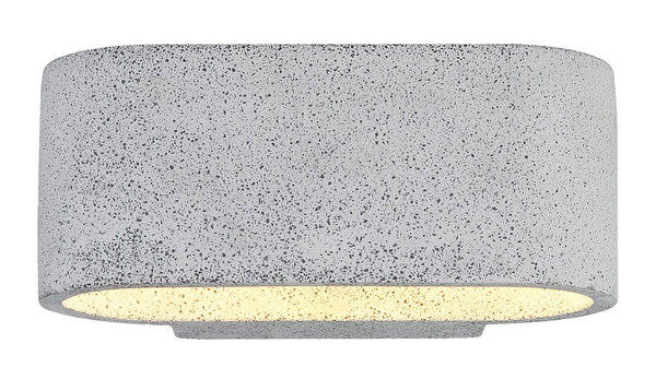 Globo Außenwandleuchte Ferguson G9 IP54 Weiß matt hellgrau Aluminium Druckguss Beton 20x8,5cm