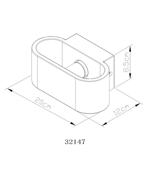 Globo Außenwandleuchte Ferguson G9 IP54 Weiß matt hellgrau Aluminium Druckguss Beton 20x8,5cm