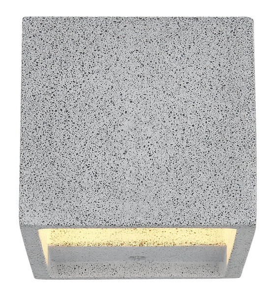 Globo Außenwandleuchte Ferguson G9 IP54 Weiß matt hellgrau Aluminium Druckguss Beton 12x11,5cm
