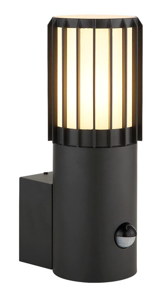 Globo Außenwandleuchte Mervin E27 Bewegungsmelder IP54 Anthrazit matt Aluminium 24x9cm