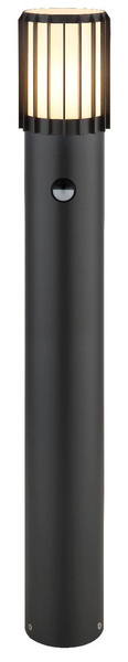 Globo Sockelleuchte Mervin E27 Bewegungsmelder IP54 Anthrazit matt Aluminium 65cm