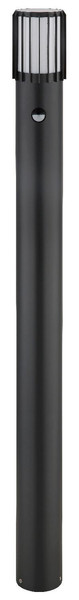 Globo Sockelleuchte Mervin E27 Bewegungsmelder IP54 Anthrazit matt Aluminium 100cm
