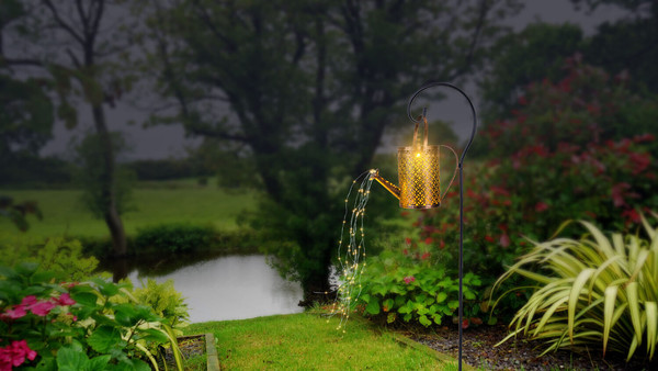 Globo Solarleuchte Metall Schwarz Matt, 36Xled LED Solarleuchte 36-fach 0,06W IP44 Schwarz Matt, Metall 84,5cm 336523