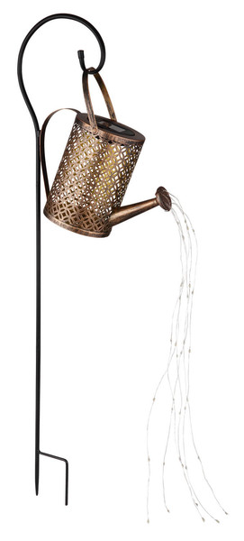 Globo Solarleuchte Metall Schwarz Matt, 36Xled LED Solarleuchte 36-fach 0,06W IP44 Schwarz Matt, Metall 84,5cm 336523