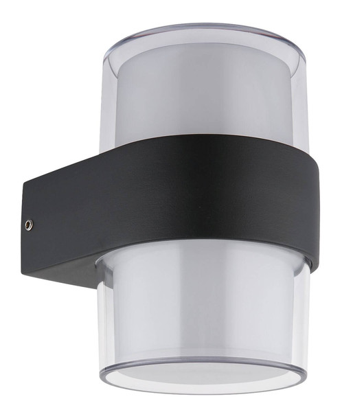 Globo LED Außenwandleuchte Ignacio 10W IP44 warmweiss Anthrazit matt Aluminium Druckguss 13x10cm