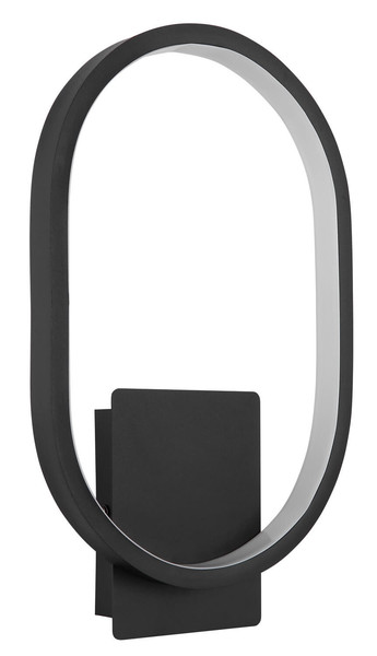 Globo Naggy LED Außenleuchte 11W Warmweiß IP44 Schwarz Matt, Metall 32cm 34321