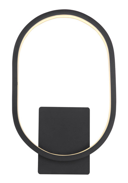 Globo Naggy LED Außenleuchte 11W Warmweiß IP44 Schwarz Matt, Metall 32cm 34321