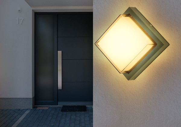 Globo Jalla LED Außenleuchte 12W Warmweiß IP54 Anthrazit, Aluminium Druckguss 16cm 34481