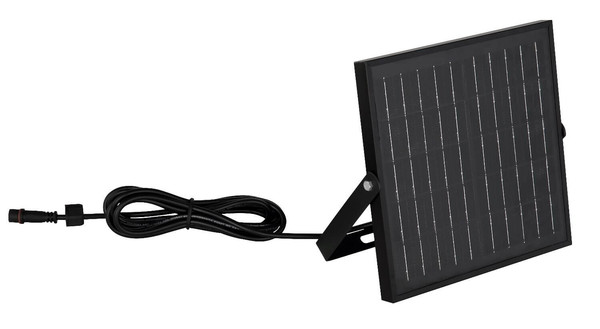 Globo LED Solarleuchte Gridon 6,5W dimmbar Fernbedienung Akku IP65 warmweiss Schwarz matt Glas 25x24cm