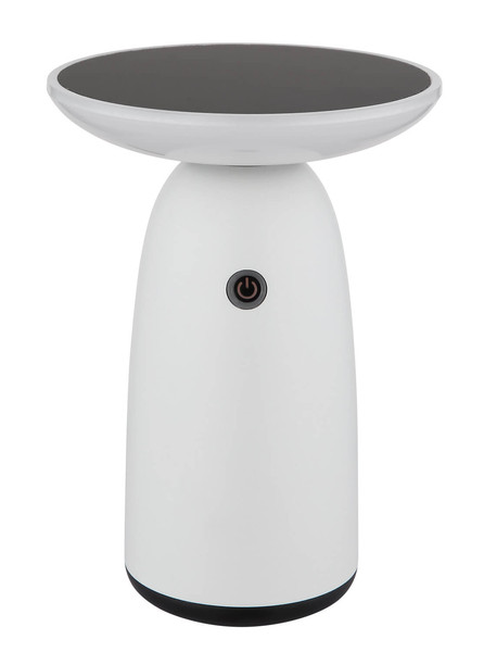 Globo Solarleuchte Aluminium Weiß, 1Xled LED Solarleuchte 10W Warmweiß IP54 Weiß Matt, Aluminium Memoryfunktion Ø16cm 36625W