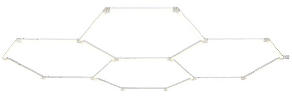 Globo LED Deckenleuchte Honeycomb 123,5W neutralweiss Weiß 248x174cm