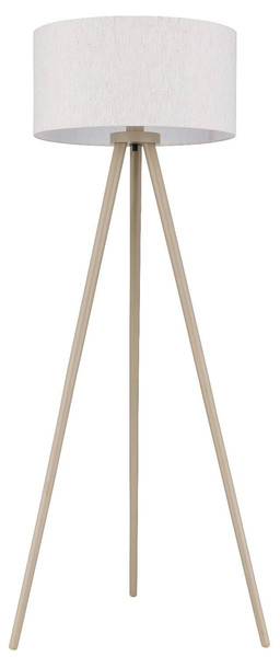 Globo Stehleuchte Stabilo E27 Sandfarben matt naturfarben Holz 148cm