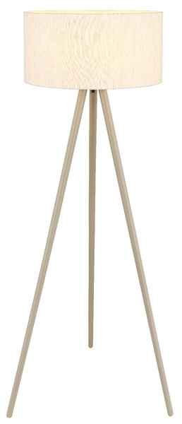 Globo Stehleuchte Stabilo E27 Sandfarben matt naturfarben Holz 148cm