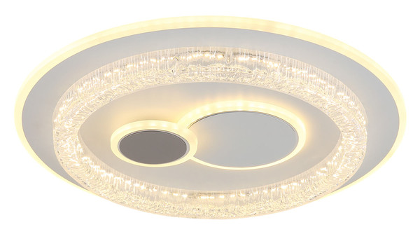 Globo Kriswall LED Deckenleuchte 48W CCT Weiß Matt, Metall Memoryfunktion Ø49,5cm 41005