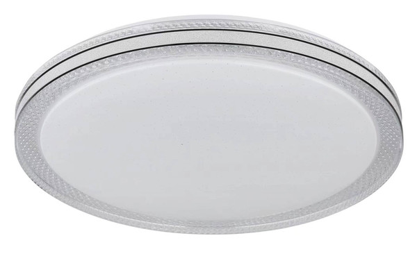 Globo Veleno LED Deckenleuchte 24W Warmweiß Weiß, Metall Sparkle-Dekor Ø49,5cm 41263-24