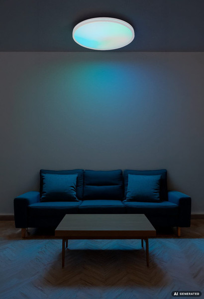 Globo LED Deckenleuchte Dwain RGB LED 24W dimmbar Fernbedienung CCT warm-/tageslichtweiss Weiß matt Ø37cm