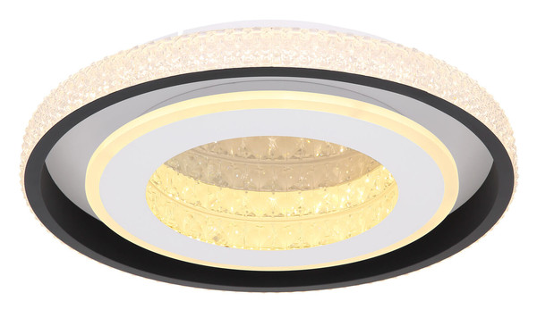 Globo Lucky LED Deckenleuchte 52W CCT Weiß, Metall Fernbedienung Nachtlicht Memoryfunktion Ø50cm 41290-52