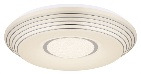 Globo Pillo LED Deckenleuchte 40W CCT Weiß, Metall Fernbedienung Nachtlicht Memoryfunktion Ø50cm 41293-40