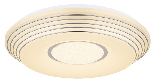 Globo Pillo LED Deckenleuchte 40W CCT Weiß, Metall Fernbedienung Nachtlicht Memoryfunktion Ø50cm 41293-40