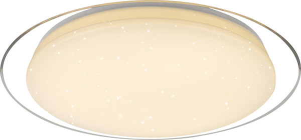 Globo Optima LED Deckenleuchte 30W CCT Weiß, Metall Fernbedienung Nachtlicht Memoryfunktion 7cm 41310-30