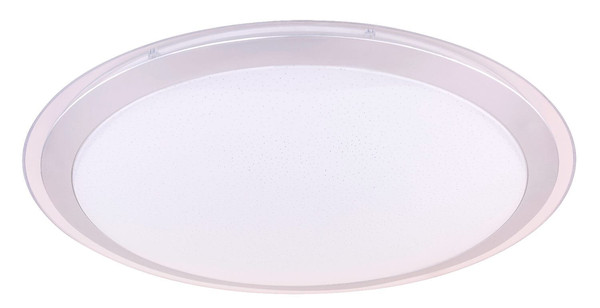 Globo LED Deckenleuchte Carry 30W dimmbar Fernbedienung CCT warm-/tageslichtweiss Weiß opal sparkle Metall Ø53cm