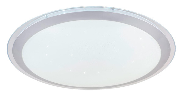 Globo LED Deckenleuchte Carry 30W dimmbar Fernbedienung CCT warm-/tageslichtweiss Weiß opal sparkle Metall Ø53cm