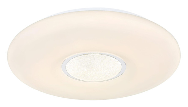 Globo LED Deckenleuchte Sully 24W dimmbar Fernbedienung CCT warm-/tageslichtweiss Weiß Metall Ø41cm