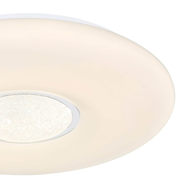 Globo LED Deckenleuchte Sully 24W dimmbar Fernbedienung CCT warm-/tageslichtweiss Weiß Metall Ø41cm