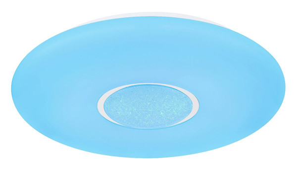 Globo LED Deckenleuchte Sully 24W dimmbar Fernbedienung CCT warm-/tageslichtweiss Weiß Metall Ø41cm