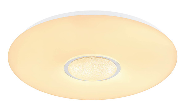 Globo Sully LED Deckenleuchte 40W CCT Weiß, Metall Fernbedienung Nachtlicht Memoryfunktion Ø48,5cm 41367-40DS