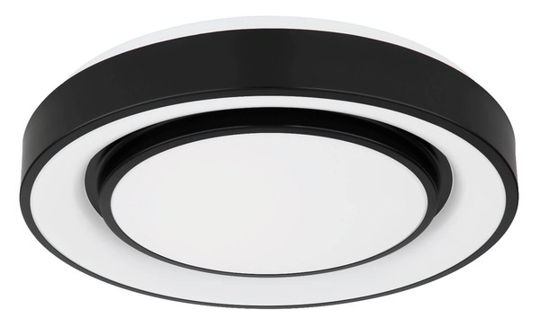 Globo LED Deckenleuchte Sully 24W dimmbar Fernbedienung CCT warm-/tageslichtweiss Schwarz Metall Ø38cm