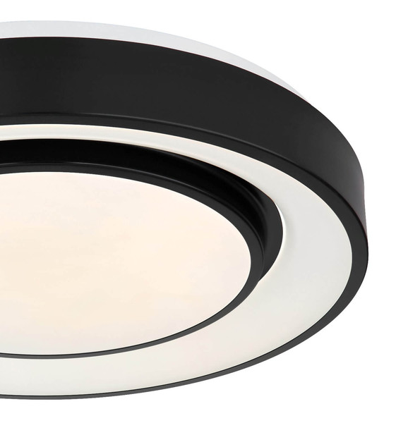 Globo LED Deckenleuchte Sully 24W dimmbar Fernbedienung CCT warm-/tageslichtweiss Schwarz Metall Ø38cm